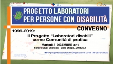 Convegno 1999-2019 Il Progetto 